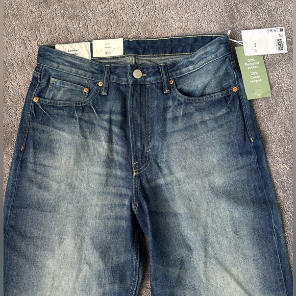 BRAND NEW H&M ORIGINAL MENS LOOSE AMPLE BAGGY JEANS, SIZE EUROPE 31/34 - Picture 3 of 6